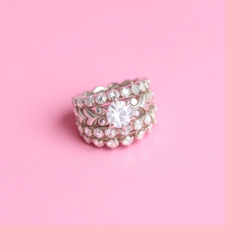 Crystal Stacked Statement Ring