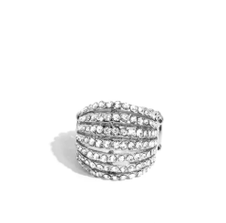 Crystal Stacked Statement Ring