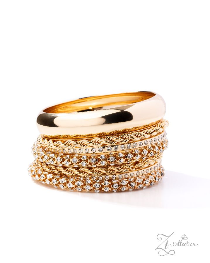 Gold Bangle Stack — Zi Collection Bracelet $25