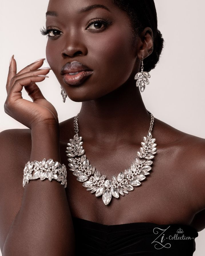 Crystal Leaf Statement Set — Zi Collection Set $35