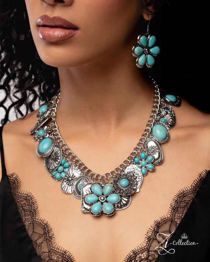 Turquoise Floral Statement Set — Zi Collection Set $35